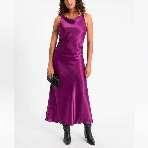 Express Dresses & Skirts - Satin Maxi Slip Dress
